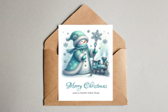 Merry Christmas Card. Printable card Product Image 5