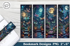 Dragonfly Printable Bookmark 4 PNG Product Image 1