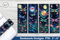 Dragonfly Printable Bookmark 4 PNG Product Image 1