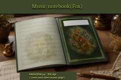 Music Notebook Template-Fox Product Image 1