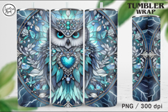 4 Owl Tumbler Sublimation, 20 oz Tumbler Wrap Product Image 2