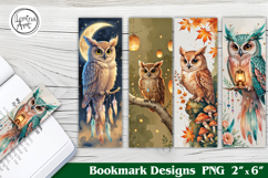 Owl Printable Bookmark 4 PNG / OWL Product Image 1