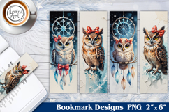 Owl Printable Bookmark 4 PNG / Dreamcatcher Product Image 1