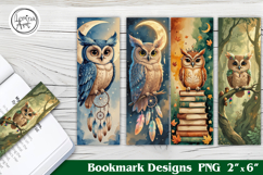 Owl Printable Bookmark 4 PNG / OWL Product Image 1
