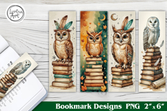 Owl Printable Bookmark 4 PNG / OWL Product Image 1