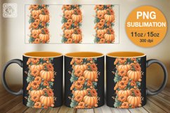 Cute pumpkins mug wrap PNG sublimation. 11 &amp; 15 oz mug Product Image 3