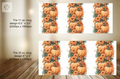 Cute pumpkins mug wrap PNG sublimation. 11 &amp; 15 oz mug Product Image 4