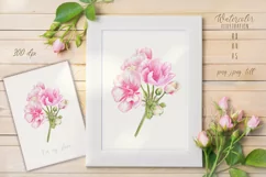 Bouquet of Pink Flowers - watercolor illustration Product Image 1