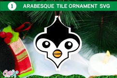 Christmas Arabesque tile ornament SVG for crafters bundle 5 Product Image 5