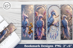 Phoenix Printable Bookmark 4 PNG Product Image 1