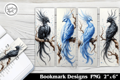 Phoenix Printable Bookmark 4 PNG Product Image 1