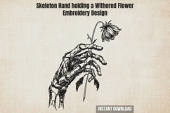 Skeleton Hand holding a Withered Flower Product Image 1