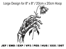 Skeleton Hand holding a Withered Flower Product Image 2