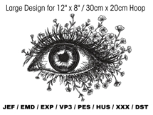 Floral Eye Blackwork Product Image 2