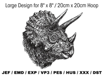 Triceratops Face Outline Product Image 2
