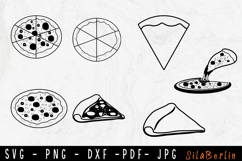 Pizza SVG Bundle, Pizza Clipart, Fast Food PNG, Pizza Slice Product Image 1
