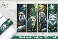Fox Printable Bookmark 4 PNG Product Image 1