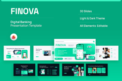 Finova - Digital Banking PowerPoint Template Product Image 1