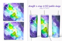 20 oz Tumbler designs, Halloween abstract skinny tumbler PNG Product Image 1