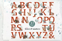 Winter alphabet with animals and houses Product Image 3
