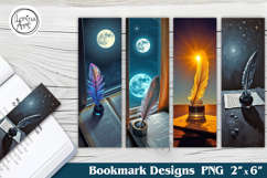 Inkwell Printable Bookmark 4 PNG Product Image 1