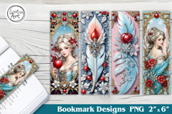 Feather Printable Bookmark 4 PNG Product Image 1