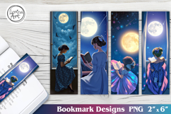 Night Reading Printable Bookmark 4 PNG Product Image 1