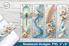 Dragonfly Printable Bookmark 4 PNG Product Image 1