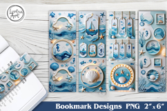 Sea Vibe Printable Bookmark 4 PNG Product Image 1