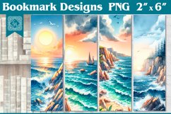 Coast Printable Bookmark 4 PNG Product Image 1