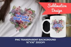 Watercolor Mother's Day Flowers PNG for Sublimation Product Image 1