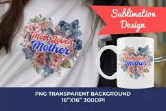 Watercolor Mother's Day Flowers PNG for Sublimation Product Image 1