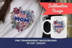 Watercolor Mother's Day Flowers PNG for Sublimation Product Image 1