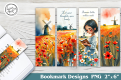 Summer Mills Printable Bookmark 4 PNG Product Image 1