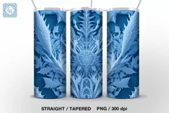 3d Snowflake. 5 Tumbler Sublimations, 20 oz Tumbler Wraps Product Image 3
