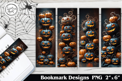 Halloween Pumpkin Printable Bookmark 4 PNG Product Image 1