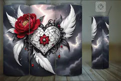4 Heart Dream Tumbler Wrap Sublimation, 20 oz Product Image 3