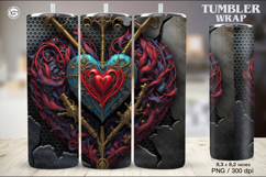 Steampunk Tumbler Sublimation, 20 oz Tumbler Wrap Product Image 1