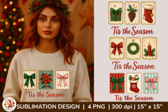 Vintage Christmas Sublimation Bundle,Holiday PNG Designs Product Image 8