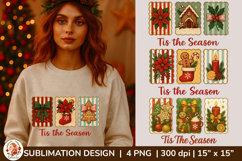 Vintage Christmas Sublimation Bundle,Holiday PNG Designs Product Image 7