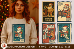 Sarcastic Christmas Postage Stamp Sublimation Bundle Product Image 2