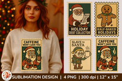 Sarcastic Christmas Postage Stamp Sublimation Bundle Product Image 7