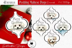 Maltese Dog Christmas Ornaments | Cute Dog Ornaments Product Image 1