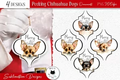 Chihuahua Dog Christmas Ornaments | Arabesque Dog Ornaments Product Image 1