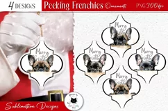 Cute Dog Christmas Ornaments | Peeking Dog Ornaments Product Image 1
