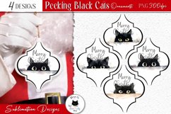 Cute cat Ornaments | Arabesque Tiles Christmas Ornaments Product Image 1