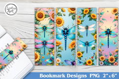 Dragonfly Printable Bookmark 4 PNG Product Image 1