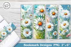 Wild Flowers Printable Bookmark 4 PNG Product Image 1