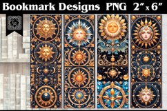 Sun Printable Bookmark 4 PNG Product Image 1