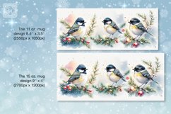 Christmas Tomtit mug wrap. 11&amp;15oz Product Image 2